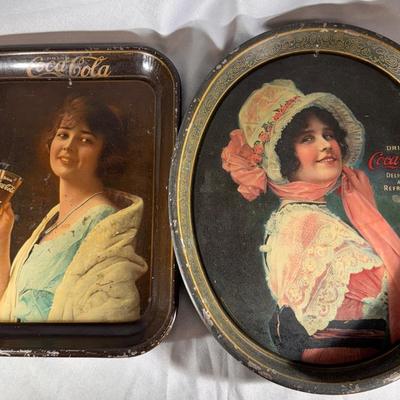 Vintage Coca-Cola Tin Trays 