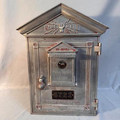 Vintage Gamewell Fire Alarm Call Box #4722 