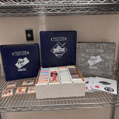 Massive Vintage NHL Hockey Card Collection + Hull Signed Lithograph!