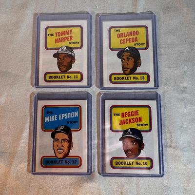 1971 Topps Baseball Booklets Lot of 4