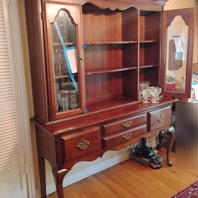 Vintage Queen Anne Style Cabinet (Contents Not Included)