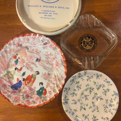 Vintage Ashtrays & Plates