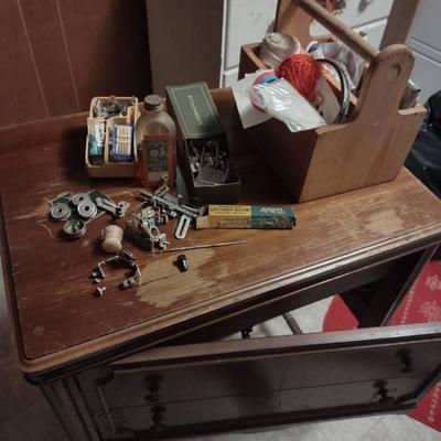 Vintage White Rotary Sewing Machine 