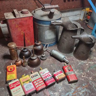 Vintage Oil Cans And Oilers