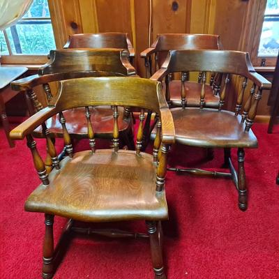 Solid Wood Barrel Back DIning Chairs (Two Styles)