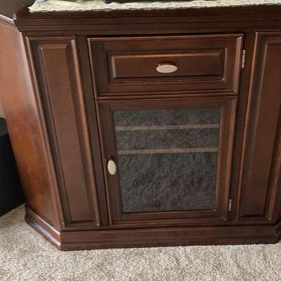 Corner Cabinet with Glass Door