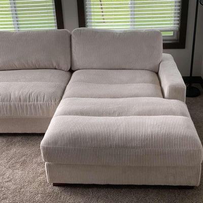 White Two piece Sectional