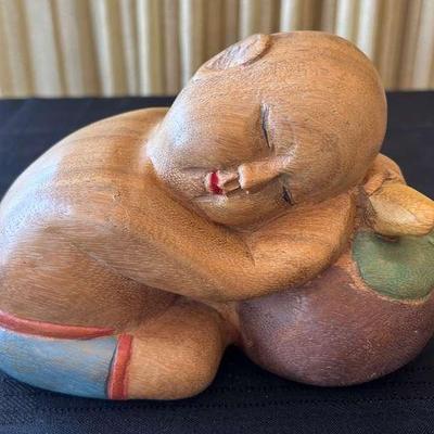 Sf146v vintage solid wood sculpture 2
