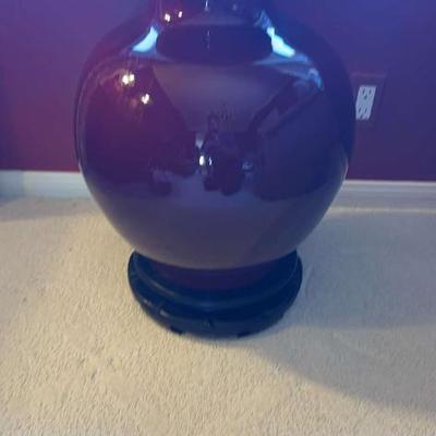 Sf180 beautiful red large vase with stand