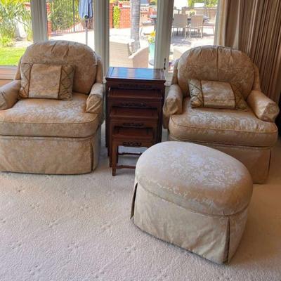 Sf139 club chairs and nesting tables