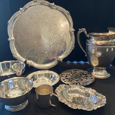 Sf158 vintage silver plated serving ware