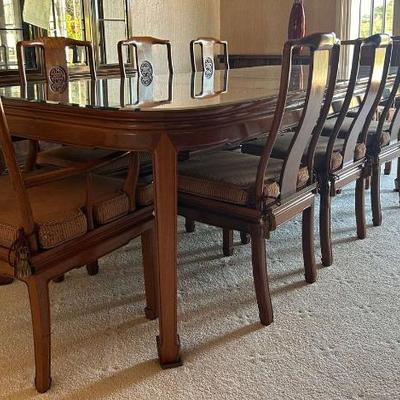 Sf121v rosewood 11pc formal dining set