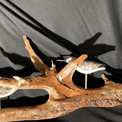 (S199) Carved Wood Painted Bird Lot 3