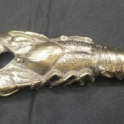 (MDR3053) Vintage Brass Crawfish Belt Buckle
