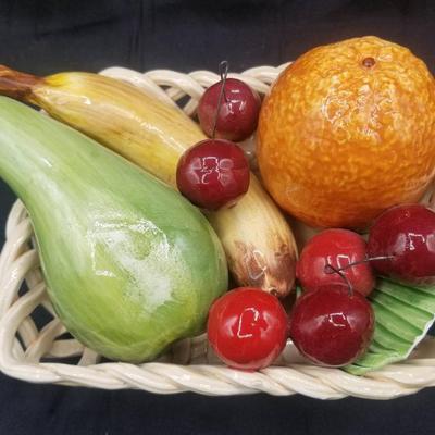 (MDR3048) Vintage Bassano Fruit Basket Made In Italy