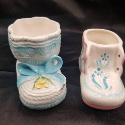 ( MDR3062) Vintage Baby Shoe Planters