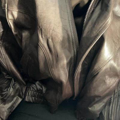(S146) Christian Dior Brown Leather Jacket Size 46