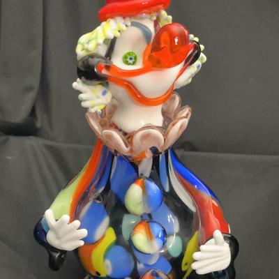 (S116) Murano Glass Clown