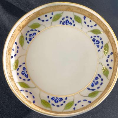 (S177) Vintage Nippon Hand Painted Small Dish 