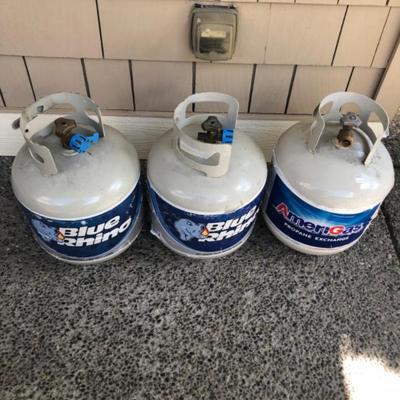 3 Propane Tanks - Each tank is full