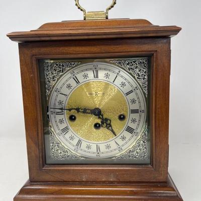 Howard Miller Franz Hermle Two Jewel Movement Mantel Clock with Chime