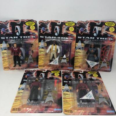 5 Star Trek Generations Action Figures - New In Original Packaging