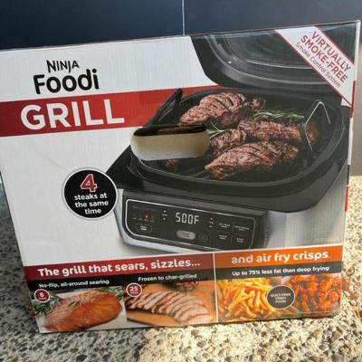 	Ninja Foodi Indoor Grill with 4-Qt Air Fryer, Roast & Bake
