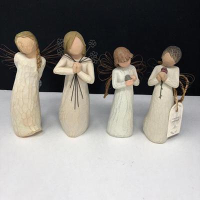 Four Willow Tree Figures