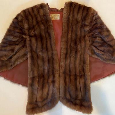 Dan Sterling Natural Fur Cape by Tumin