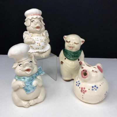 Shawnee and Fitz & Floyd Vintage Pig Figures