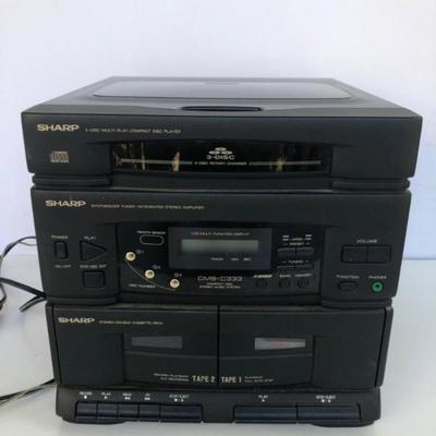 Sharp 3-Disc CD Player & Double Cassette Player