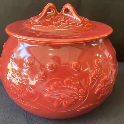 Chinese Red Longquan Celadon Pottery District Bowl