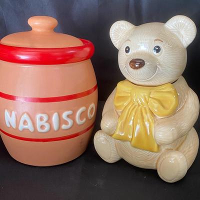 Metlox Bear And McCoy Honey Pot Pair Of Cookie Jars 