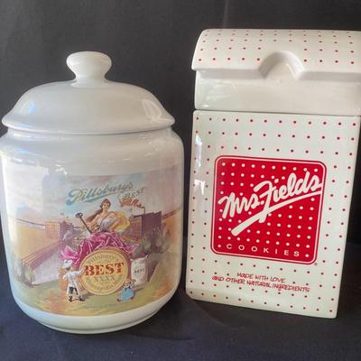 Mrs. Fields And Pilsbury 125th Anniversary Cookie Jars