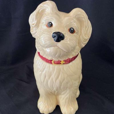 Poppy Trail Fido Puppy Dog Ceramic Cookie Jar By Metlox 