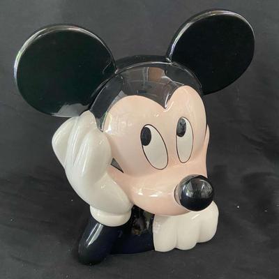 Mickey Mouse Head Ceramic Cookie Jar By Treasure Craft