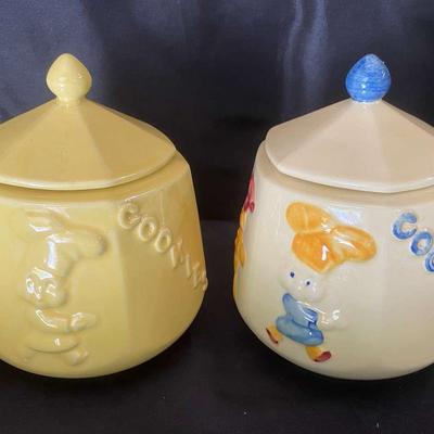Metlox Twin Cookie Jars 