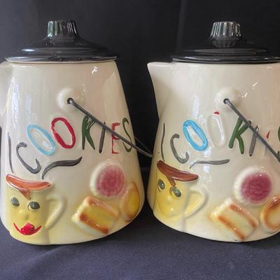 Set Of Two McCoy Cookie Kettle Cookie Jars