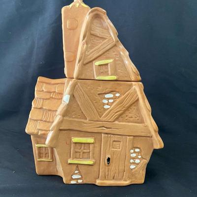  Twin Winton 1960s Leaning Shack Cookie Jar