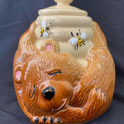 McCoy Sleeping Bear With Beehive Cookie Jar