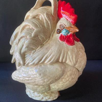 Hand Painted BBK Rooster Cookie Jar 