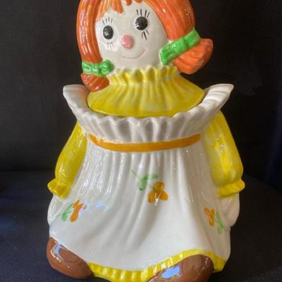 Metlox Raggedy Ann Cookie Jar 