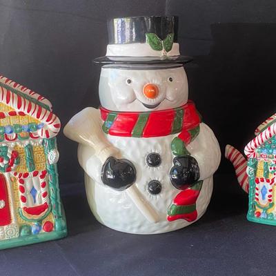 Christmas Cookie Jar Lot