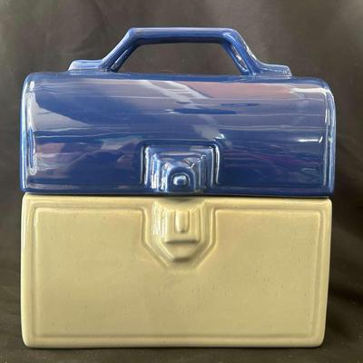Vintage Construction Worker’s Lunchbox Cookie Jar