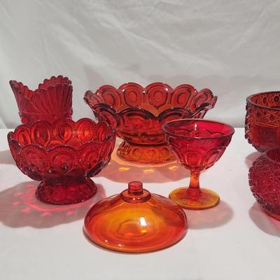 Red And Amberina Glass