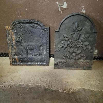 Two Small Cast Iron Panels