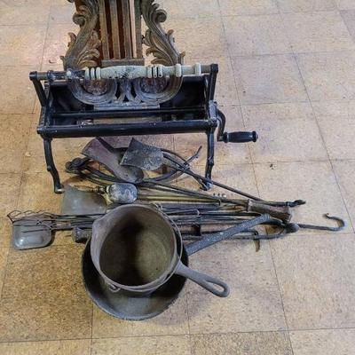 Fireplace Utensils And Cast Iron Pans