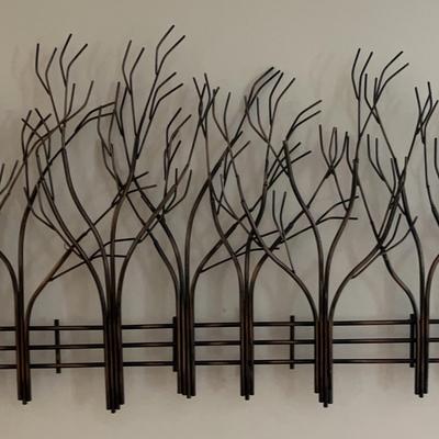 Metal Tree-Themed Wall Hanging