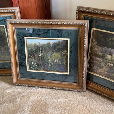Three Gold-Framed Impressionist Prints