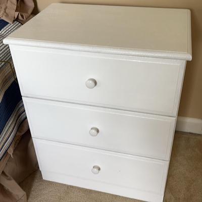 White Wooden Side Chest